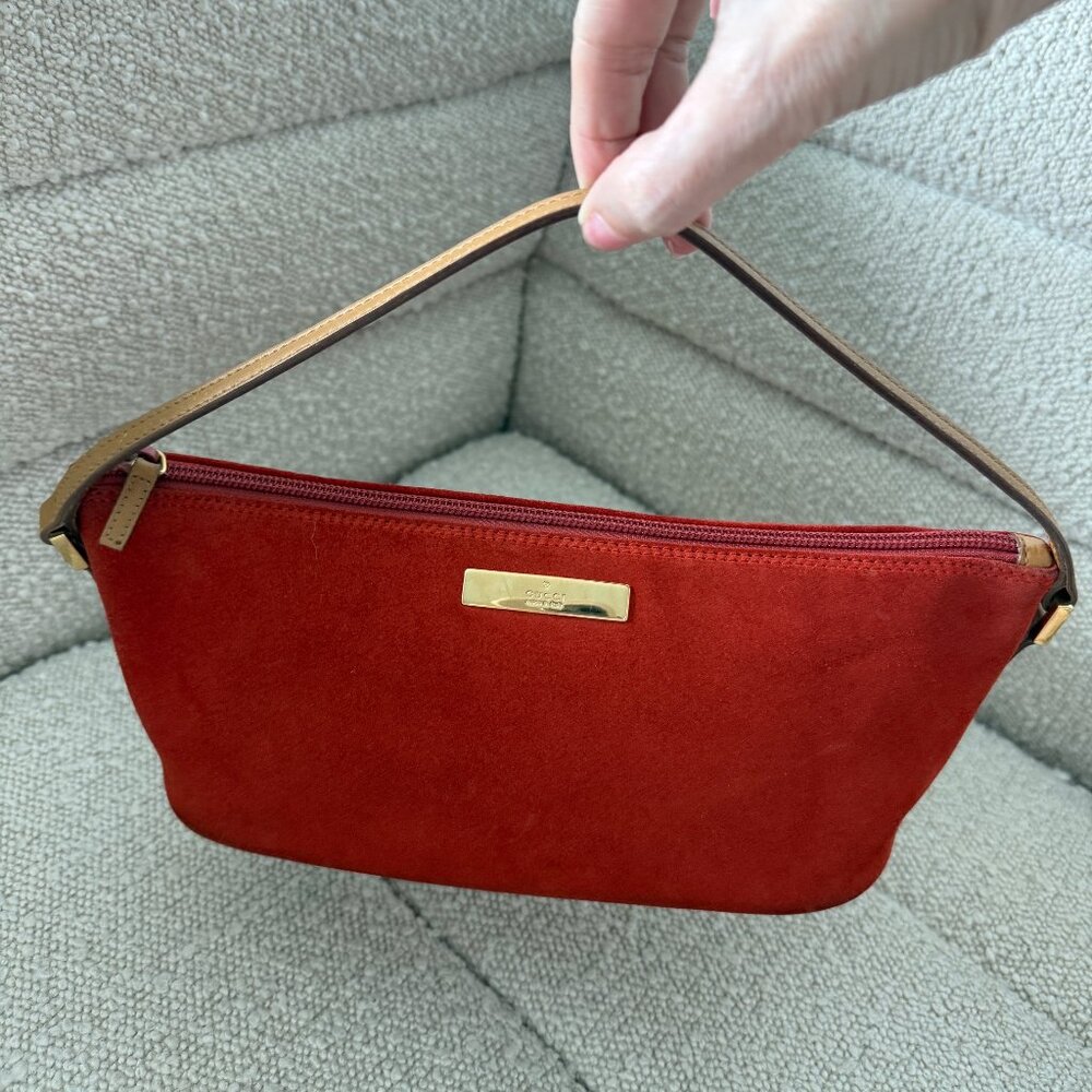 Rare GUCCI Suede Boat Bag